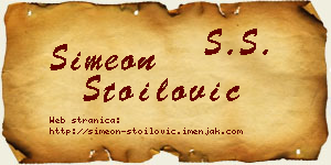 Simeon Stoilović vizit kartica